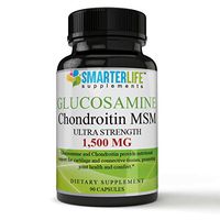 Highly Effective Combo Glucosamine Chondroitin Turmeric MSM 1,500 MG, Support for Cartilage and Connective tissues, Joint Support Supplement for Men & Women,