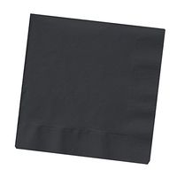 Creative Converting Touch of Color 50 Count 2-Ply Paper Black Velvet Lunch Napkins, 3 Pack