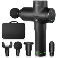 Massage Gun, Fischuel Professional Muscle Gun Easy Deep Tissue Massager for Sore Muscle and Stiffness Percussion Massager with Carrying case,[35db Ultra Quiet, 2500mAh Super Capacity, Anti-Slip Handle