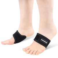 FeetsEase Arch Support Brace Sleeves for High Arch, Flat Feet, Fallen Arch, Pain Relief for Plantar Fasciitis Inserts, Arch Cushion for Men & Women