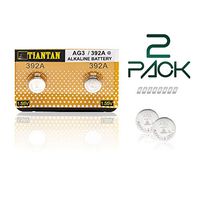 Thermometer Battery LR41 L736 GP192 392 AG3 SR41 192 – 2 Pack - Long Life 1.5 V Coin Button Cell Battery for Thermometers