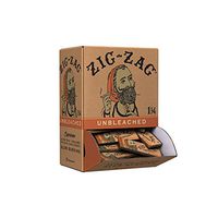 Zig-Zag® 1 1/4 Unbleached Rolling Papers -Display Box-2 Cartons (48 Booklets of 50 Leaves)