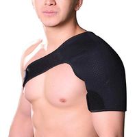 HELIALTH Shoulder Brace, Rotator Cuff Compression Support, Men, Women, Left, Right Arm Injury Prevention Stabilizer Sleeve Wrap, for Rotator Cuff, Dislocated AC Joint, Shoulder Pain,Left,M