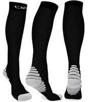 Compression Socks Men Women Stockings,20-30mmhg Knee High Thick Black Sports Running Sock-Support Hose Circulation Recovery,Relief Calves Foot Pain for Athletic Pregnancy Travel Nursing Flying