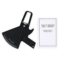 Personal Body Fat Caliper, 0-80MM Fat Measuring Clip, Download Body Fat, Skin-fold Caliper Weight Loss Measuring Tester For Men & Women Free Mini Manual On Weight Loss Tap, 2 Colors(Black)