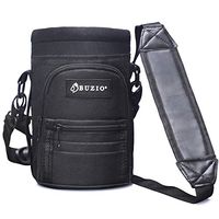 BUZIO Water Bottle Holder for 64 oz Bottles - Carry, Protect and Insulate Your Flask with This Military Grade Carrier an Adjustable Padded Shoulder Strap