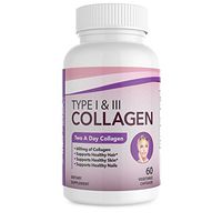 Dr.Colbert's Collagen Capsules - 600mg Type 1 & 3 Collagen Peptides in Veggie Capsules - 30 Day Supply - Made in USA - Supports Hair, Skin & Nails - Collagen Supplement