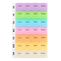 Bingo-uk 7 Day Pill Medicine Tablet Box Dispenser Organizer Case with 28 compartments by Bingo-uk