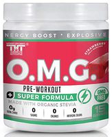 OMG Preworkout Drink for Men and Women-Scientifically Crafted to Help Boost Energy,Stamina,Mental Clarity,Focus and Performance (15 Ser, Strawberry Jolly Rancher)