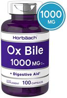 Horbaach Ox Bile 1000 mg 100 Capsules | Non-GMO & Gluten Free | Digestive Enzymes Supplement, Purified Bile Salts for Gallbladder