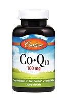 Carlson - Co-Q10, 100 mg, Energy Production & Heart Function, 200 Softgels