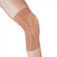 Alpha Medical Compression Support Knee Brace with Stays & Visco Patella (X-Large, Beige)