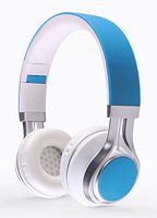 YouthCamp EF-E6 Adjustable Headband Headphone. Headset with Extremely Soft Ear Pad, Noise Cancelling Earphones stereo sound for Music Equipment Gaming Earphone Light Blue