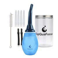 TopQuaFocus Enema Kit Anti-backflow Douche for Men Women Big Open Easy Cleaning 14.2 oz Capacity Large Enema Bulb