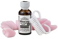 Miracure Anti-Fungal Treatment 1 Ounce Bottle with 10 Toe Separators and Brush with UltraAloe