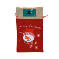 VAbBUQBWUQ Modern Fashion Element Santa Clause Drawstring Candy Goody Toy Gift Stocking Bag Holiday Wrapping Party Favors Presents Decorations
