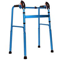 Adult Walker Automatically adjusts The Height, of The Elderly Walker Aluminum Alloy Medical Walker can Climb The Stairs, Suitable for People with Mobility Problems,A