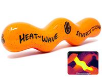 Heat-Wave (Citrus) Synergy Stone - Contoured Hot Stone Massage Tool - Relaxing and Therapeutic for Neck, Back, Legs, Feet - Ultra-Smooth for Massage on Skin with Oil or Over Clothes