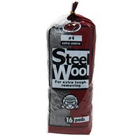 H.b. Smith Tools Steel Wool, 16 Pads (#4 Extra Course)