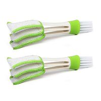 Kicode 2 Pack Car Dashboard Vent Cleaner Tool Computer Keyboard Air Outlet Dust Cleaning Brush