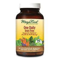 MegaFood, One Daily Iron Free, Supports Optimal Health and Wellbeing, Multivitamin and Mineral Supplement, Gluten Free, Vegetarian, 90 Tablets (90 Servings)