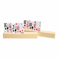 4-Slot Wooden Card Holder - Includes 2 Holders