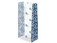 Christmas Cello Bags 100 Count - Xtra Small - Blue Holly