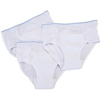 3 Pack Men's Reusable Incontinence Underwear, 6 oz.
