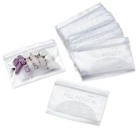 Pill Bag Pouch, Reusable Plastic Pill Organizer Bags, Size 3" X 2" 3 Mil (Pack of 100)