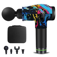 PANZHENG Massage Gun, Powerful Cordless Handheld Deep Tissue&Muscle Tension Relief Massager,Unique-Particular Fascia Gun with Adjustable 6 Speed Variation（Hip Hop Graffiti）