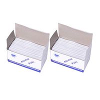 Exceart 400pcs Alcohol Prep Pads Gauze Pads 75% Isopropyl Alcohol Tissue Skin Cleaning Care Jewelry Mobile Phone Computer Clean Wipe