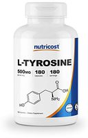 Nutricost L-Tyrosine 500mg, 180 Capsules - Gluten Free & Non-GMO