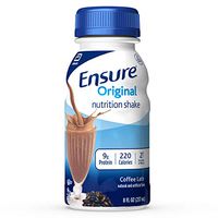 Ensure Original Nutrition Shake With 9g of Protein, Meal Replacement Shakes, Coffee Latte, 8 Fl Oz, 24 Count