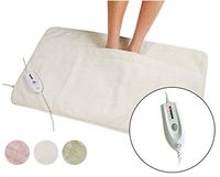 Serta | Ultra Soft Plush Electric Heated Warming Pad for Feet, Back, Waist, and Abdomen (Natural)