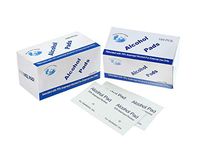 100 Counts Alcohol Formula Wipes Pads,Individually Wrapped Swabs for Nail Art Cell Phone Dinnerware (2 Packs(200PCS))