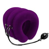 Wxnnx Cervical Neck Traction Device, Instant Relief for Chronic Neck and Shoulder Pain, for Home and Office,Purple