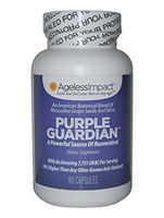 Purple Guardian Resveratrol with ORAC Blend of Muscadine Grape Seeds & Skins, Veggie Caps, 700mg, 90-Count