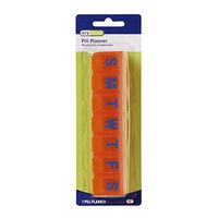 Ezy Dose Weekly (7-Day) Pill Organizer and Planner │ Countoured Bottom for Easy Pill Removal