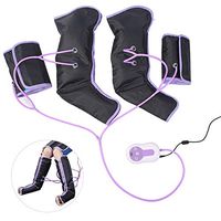 Leg Air Compression Massager, Electric Circulation Leg Wraps with Handheld Controller for Foot and Calf Pain Relief, Improve Circulation and Relax Body(US Plug)
