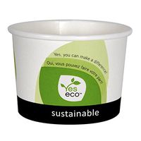 100% Compostable Biodegradable Eco-Friendly Disposable Durable Take Out 12 Oz Food Container (15 pack with lids)