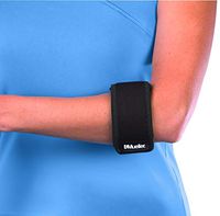Mueller Tennis Elbow Support, Black, One Size Fits Most (Pack of 1)