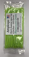 Amplexpo 7" Standard Cable/ Zip Ties (100 pieces)(50 lbs. strength) (Fluorescent Green)