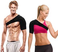 Shoulder Brace for Torn Rotator Cuff, Shoulder Support Brace with Pressure Pad and Adjustable Breathable Neoprene, Shoulder Stability Brace for Men and Women Shoulder Pain