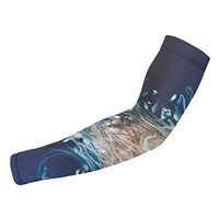 Sincerity First Jellyfish Rangiroa Pacific Ocean Diving UV Protection Cooling Arm Sleeves for Sports Fishing Men Women