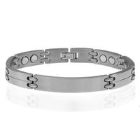 9.5mm Titanium Magnetic Matte Polish Men Bracelet 8.5 Inches SPJ