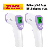 Infrared Forehead Thermometer Gun for Kids and Adults, Non-Contact Medical Thermometer with Accurate Digital Readings Immediately Thermometer (Purple, 2Piece)