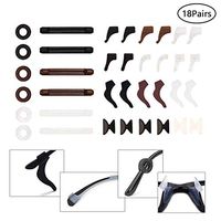 Soft silicone spectacle leg cover, elastic comfort glasses fixing kit with nose pad, ear grip, anti-slip hook reading glasses for spectacles sunglasses