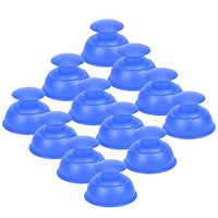 Silicone Cupping Therapy Sets Cups Massage, 12pcs Professional Vacuum Cupping Anti Cellulite Suction Cup for Facial Body Massage, Deep Tissue, Myofascial Release, Pain Relief, Muscle Relaxation (Blue)
