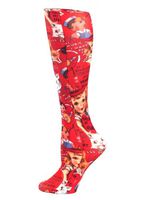 Celeste Stein Therapeutic Compression Socks, Vintage Hearts, 8-15 mmHg, Mild