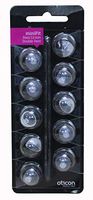 FCS Oticon miniFit RIC Domes for Oticon MiniFit RIC Hearing Instrument 10-Pack (Bass Double Vent, 12 mm)